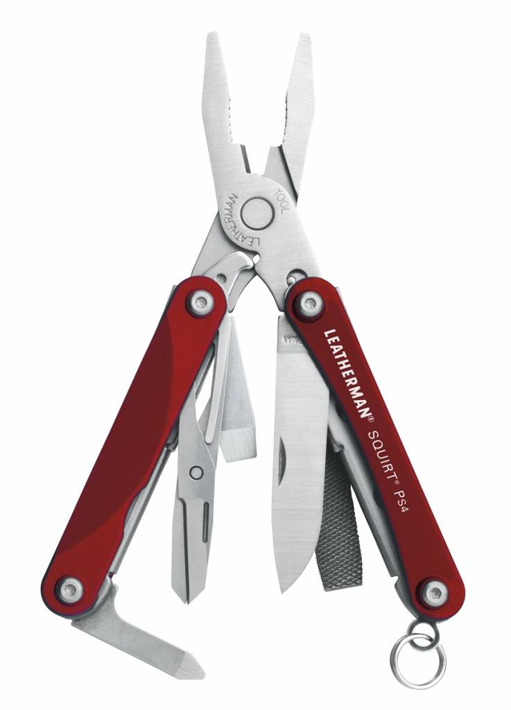 Leatherman Squirt PS4 tool Red - Sportinglife Turangi 